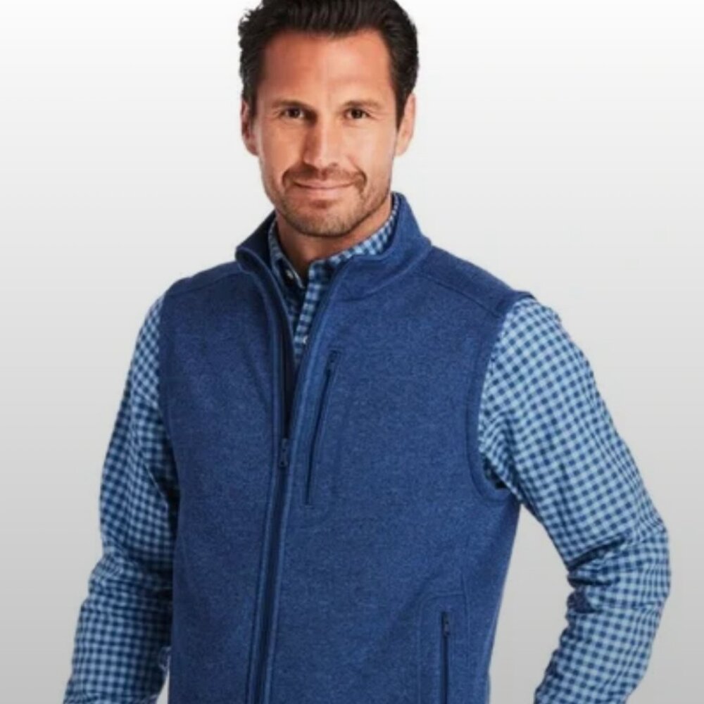 Vineyard Vines Mountain Sweater Fleece Vest L